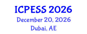 International Conference on Physical Education and Sport Science (ICPESS) December 20, 2026 - Dubai, United Arab Emirates