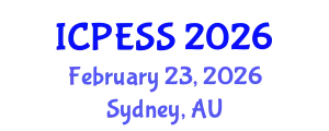 International Conference on Physical Education and Sport Science (ICPESS) February 23, 2026 - Sydney, Australia