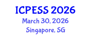 International Conference on Physical Education and Sport Science (ICPESS) March 30, 2026 - Singapore, Singapore