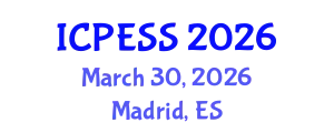 International Conference on Physical Education and Sport Science (ICPESS) March 30, 2026 - Madrid, Spain
