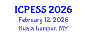 International Conference on Physical Education and Sport Science (ICPESS) February 12, 2026 - Kuala Lumpur, Malaysia