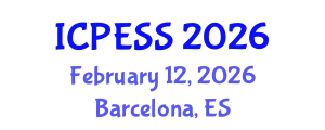 International Conference on Physical Education and Sport Science (ICPESS) February 12, 2026 - Barcelona, Spain