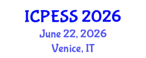 International Conference on Physical Education and Sport Science (ICPESS) June 22, 2026 - Venice, Italy