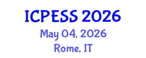 International Conference on Physical Education and Sport Science (ICPESS) May 04, 2026 - Rome, Italy