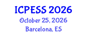 International Conference on Physical Education and Sport Science (ICPESS) October 25, 2026 - Barcelona, Spain