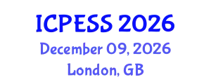 International Conference on Physical Education and Sport Science (ICPESS) December 09, 2026 - London, United Kingdom