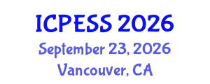 International Conference on Physical Education and Sport Science (ICPESS) September 23, 2026 - Vancouver, Canada