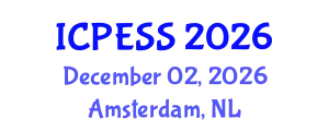 International Conference on Physical Education and Sport Science (ICPESS) December 02, 2026 - Amsterdam, Netherlands