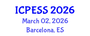 International Conference on Physical Education and Sport Science (ICPESS) March 02, 2026 - Barcelona, Spain