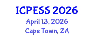 International Conference on Physical Education and Sport Science (ICPESS) April 13, 2026 - Cape Town, South Africa