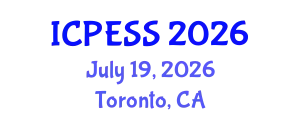 International Conference on Physical Education and Sport Science (ICPESS) July 19, 2026 - Toronto, Canada