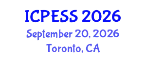 International Conference on Physical Education and Sport Science (ICPESS) September 20, 2026 - Toronto, Canada