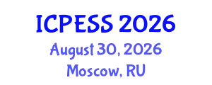 International Conference on Physical Education and Sport Science (ICPESS) August 30, 2026 - Moscow, Russia