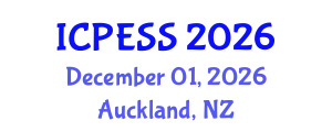International Conference on Physical Education and Sport Science (ICPESS) December 01, 2026 - Auckland, New Zealand