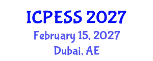 International Conference on Physical Education and Sport Science (ICPESS) February 15, 2027 - Dubai, United Arab Emirates