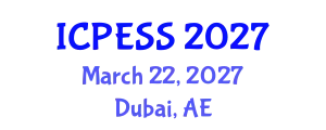 International Conference on Physical Education and Sport Science (ICPESS) March 22, 2027 - Dubai, United Arab Emirates