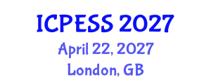 International Conference on Physical Education and Sport Science (ICPESS) April 22, 2027 - London, United Kingdom