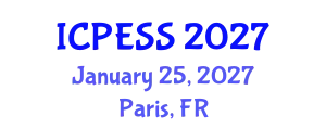 International Conference on Physical Education and Sport Science (ICPESS) January 25, 2027 - Paris, France