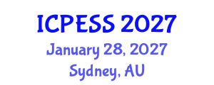 International Conference on Physical Education and Sport Science (ICPESS) January 28, 2027 - Sydney, Australia