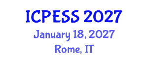 International Conference on Physical Education and Sport Science (ICPESS) January 18, 2027 - Rome, Italy