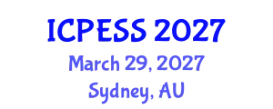 International Conference on Physical Education and Sport Science (ICPESS) March 29, 2027 - Sydney, Australia
