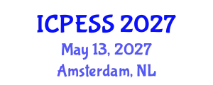 International Conference on Physical Education and Sport Science (ICPESS) May 13, 2027 - Amsterdam, Netherlands