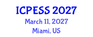 International Conference on Physical Education and Sport Science (ICPESS) March 11, 2027 - Miami, United States
