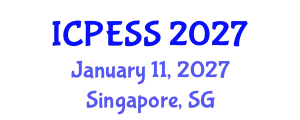 International Conference on Physical Education and Sport Science (ICPESS) January 11, 2027 - Singapore, Singapore