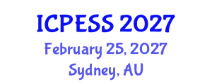 International Conference on Physical Education and Sport Science (ICPESS) February 25, 2027 - Sydney, Australia