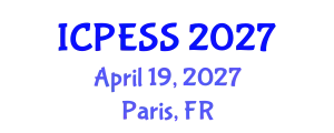International Conference on Physical Education and Sport Science (ICPESS) April 19, 2027 - Paris, France