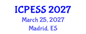 International Conference on Physical Education and Sport Science (ICPESS) March 25, 2027 - Madrid, Spain