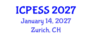 International Conference on Physical Education and Sport Science (ICPESS) January 14, 2027 - Zurich, Switzerland