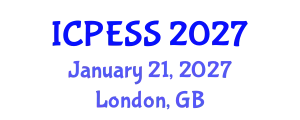 International Conference on Physical Education and Sport Science (ICPESS) January 21, 2027 - London, United Kingdom
