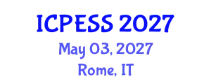 International Conference on Physical Education and Sport Science (ICPESS) May 03, 2027 - Rome, Italy