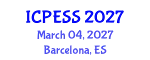 International Conference on Physical Education and Sport Science (ICPESS) March 04, 2027 - Barcelona, Spain