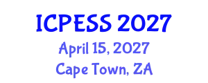 International Conference on Physical Education and Sport Science (ICPESS) April 15, 2027 - Cape Town, South Africa