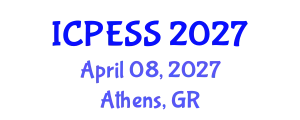 International Conference on Physical Education and Sport Science (ICPESS) April 08, 2027 - Athens, Greece