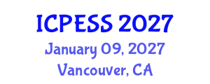 International Conference on Physical Education and Sport Science (ICPESS) January 09, 2027 - Vancouver, Canada