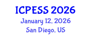 International Conference on Physical Education and Sport Science (ICPESS) January 12, 2026 - San Diego, United States