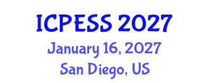 International Conference on Physical Education and Sport Science (ICPESS) January 16, 2027 - San Diego, United States