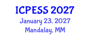 International Conference on Physical Education and Sport Science (ICPESS) January 23, 2027 - Mandalay, Myanmar