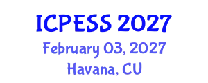 International Conference on Physical Education and Sport Science (ICPESS) February 03, 2027 - Havana, Cuba