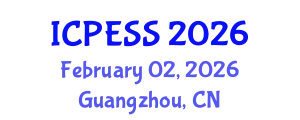 International Conference on Physical Education and Sport Science (ICPESS) February 02, 2026 - Guangzhou, China