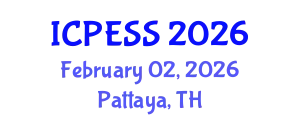 International Conference on Physical Education and Sport Science (ICPESS) February 02, 2026 - Pattaya, Thailand