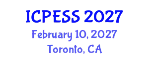 International Conference on Physical Education and Sport Science (ICPESS) February 10, 2027 - Toronto, Canada