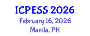 International Conference on Physical Education and Sport Science (ICPESS) February 16, 2026 - Manila, Philippines