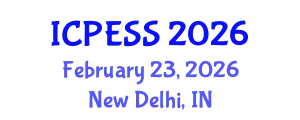 International Conference on Physical Education and Sport Science (ICPESS) February 23, 2026 - New Delhi, India