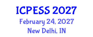 International Conference on Physical Education and Sport Science (ICPESS) February 24, 2027 - New Delhi, India
