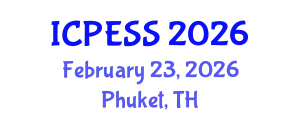 International Conference on Physical Education and Sport Science (ICPESS) February 23, 2026 - Phuket, Thailand