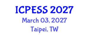 International Conference on Physical Education and Sport Science (ICPESS) March 03, 2027 - Taipei, Taiwan